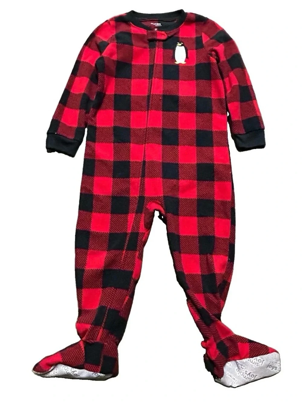 Toddler Boy Pajamas Footies Set Dinosaurs Plaid Cars Size 3T